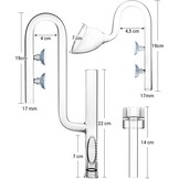 Jeu de tuyaux Lily Skim en verre