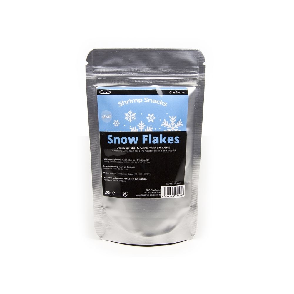 GlasGarten Shrimp Snacks Snow Flakes - 30 g