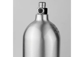 Strideways co2 fles aluminium 2 L - Verticale aansluiting