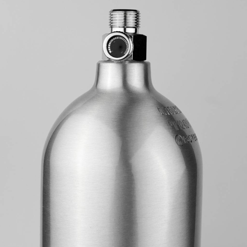 Strideways co2 fles aluminium 2 kg - Verticale aansluiting