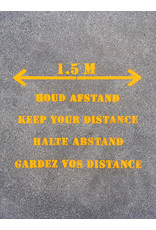 YF Specials Stencil  |  Keep distance