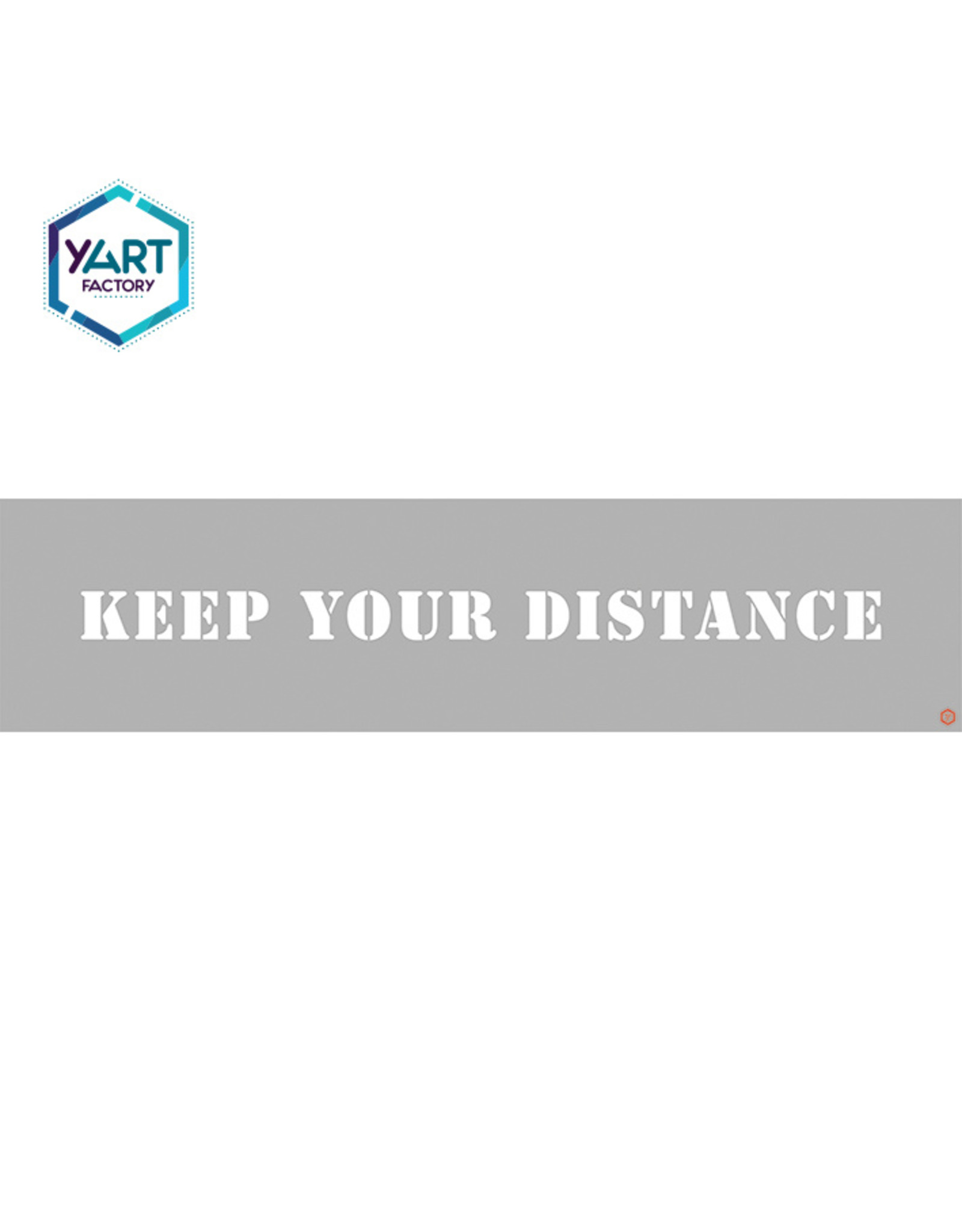 YF Specials Stencil  |  Keep distance