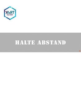 YF Specials Stencil  |  Halte abstand