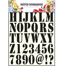 Dutch Doobadoo Dutch Stencil Art A4 Alphabet