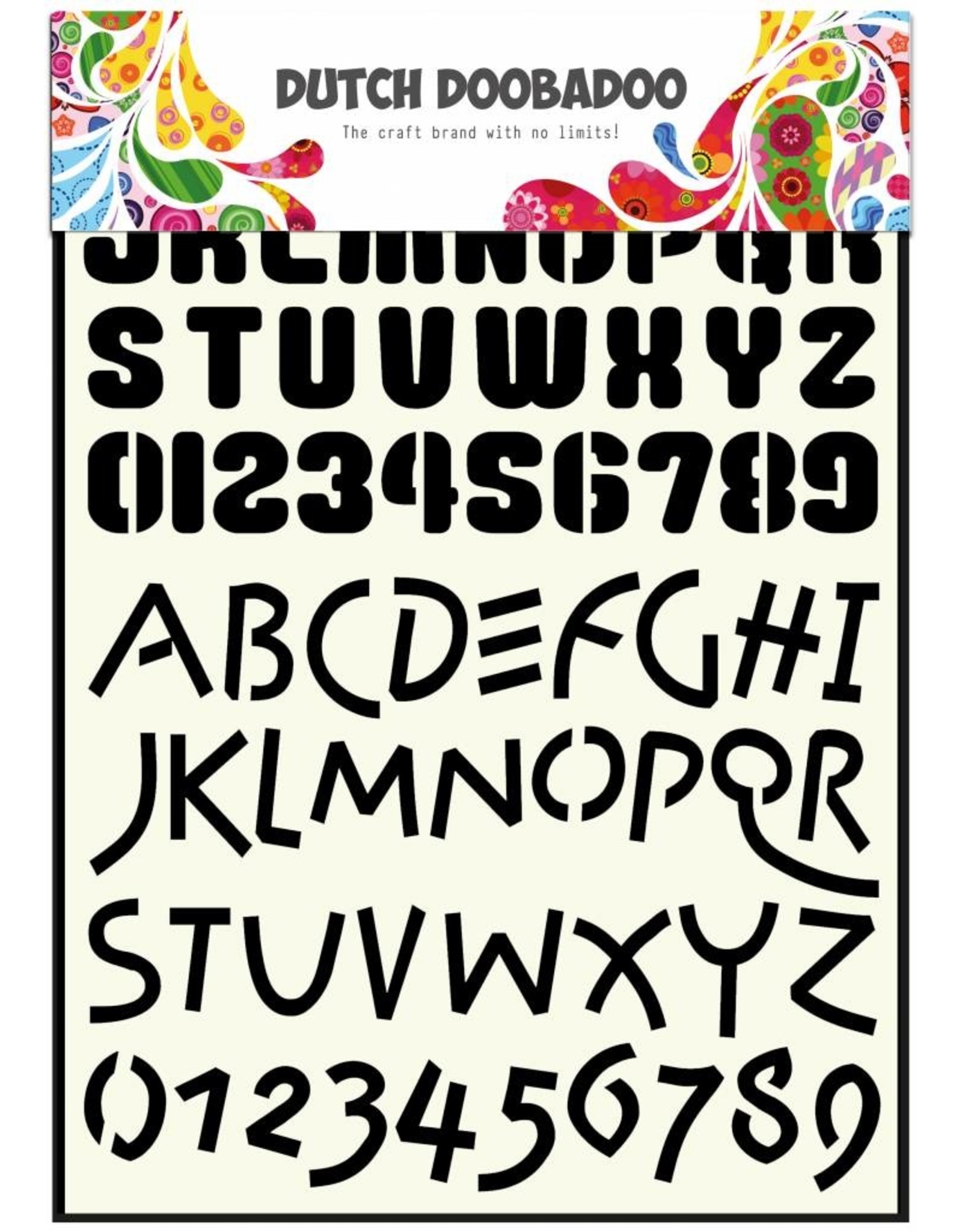 Dutch Doobadoo Dutch Stencil Art A4 Alphabet 4