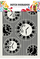 Dutch Doobadoo DDBD Mask Art A4 Clocks Stripes