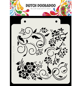 Dutch Doobadoo DDBD Dutch Mask Art Flowers and swirls