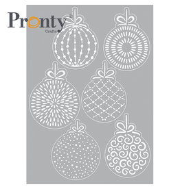 Pronty Crafts Stencil Christmas balls  A5