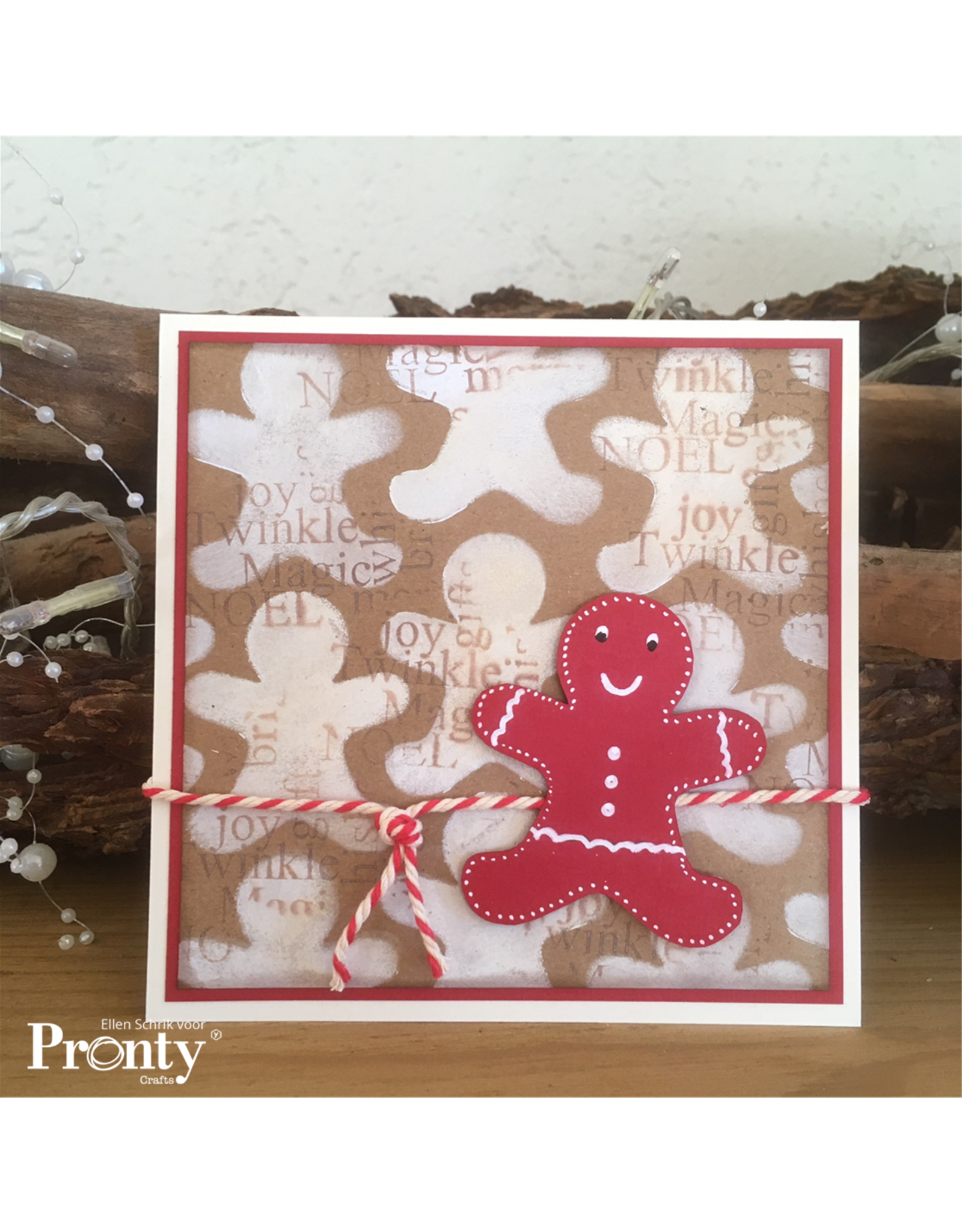 Pronty Crafts Stencil Gingerbread man A5