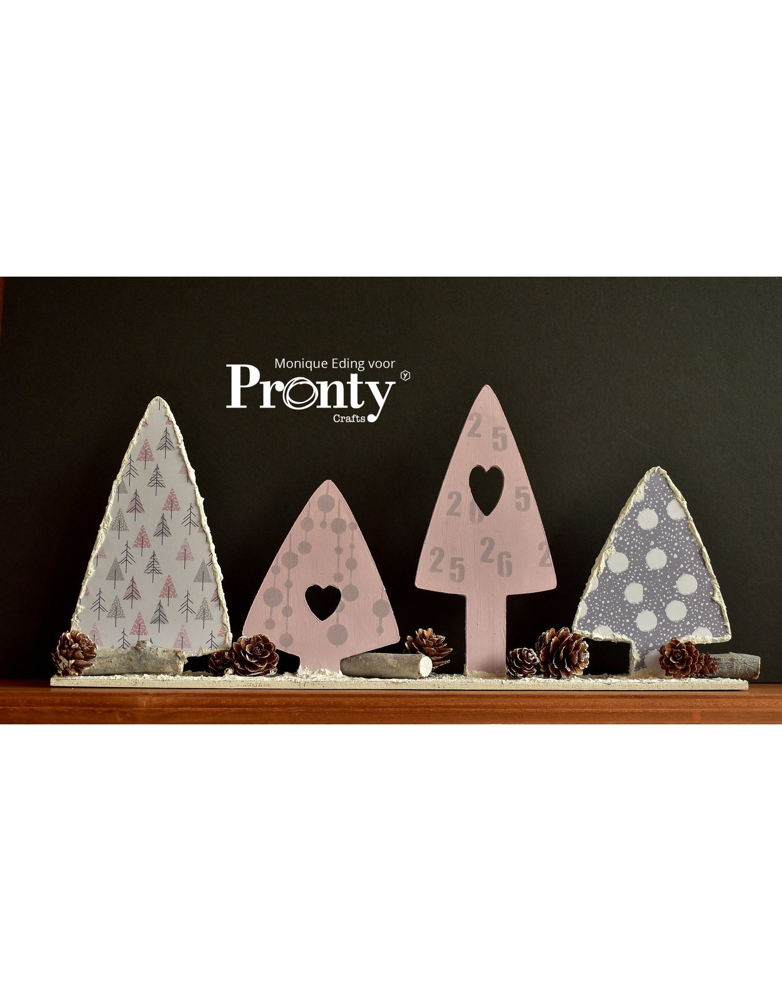 Pronty Crafts MDF  Christmas Trees