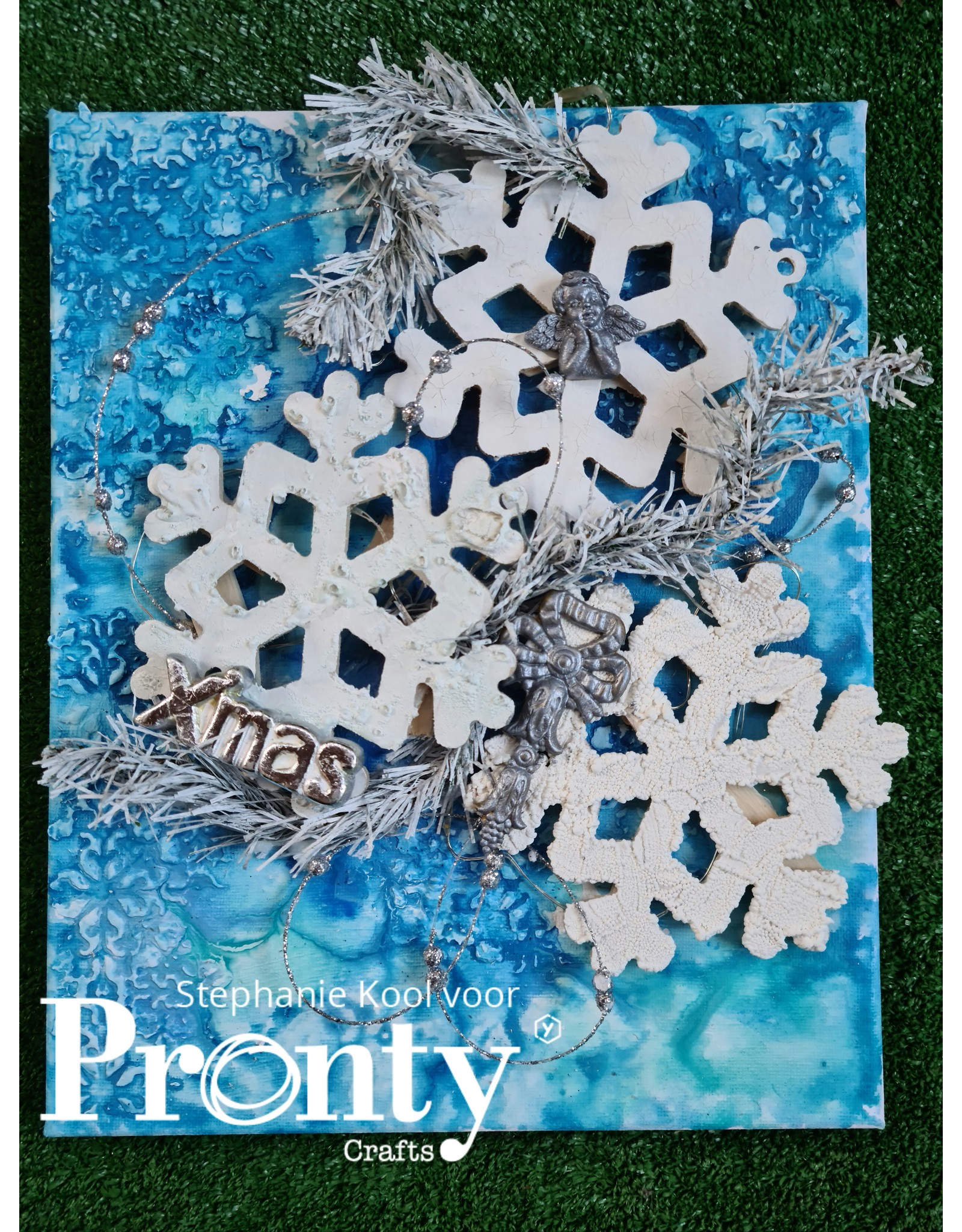 Pronty Crafts MDF Snowflakes 10-pack