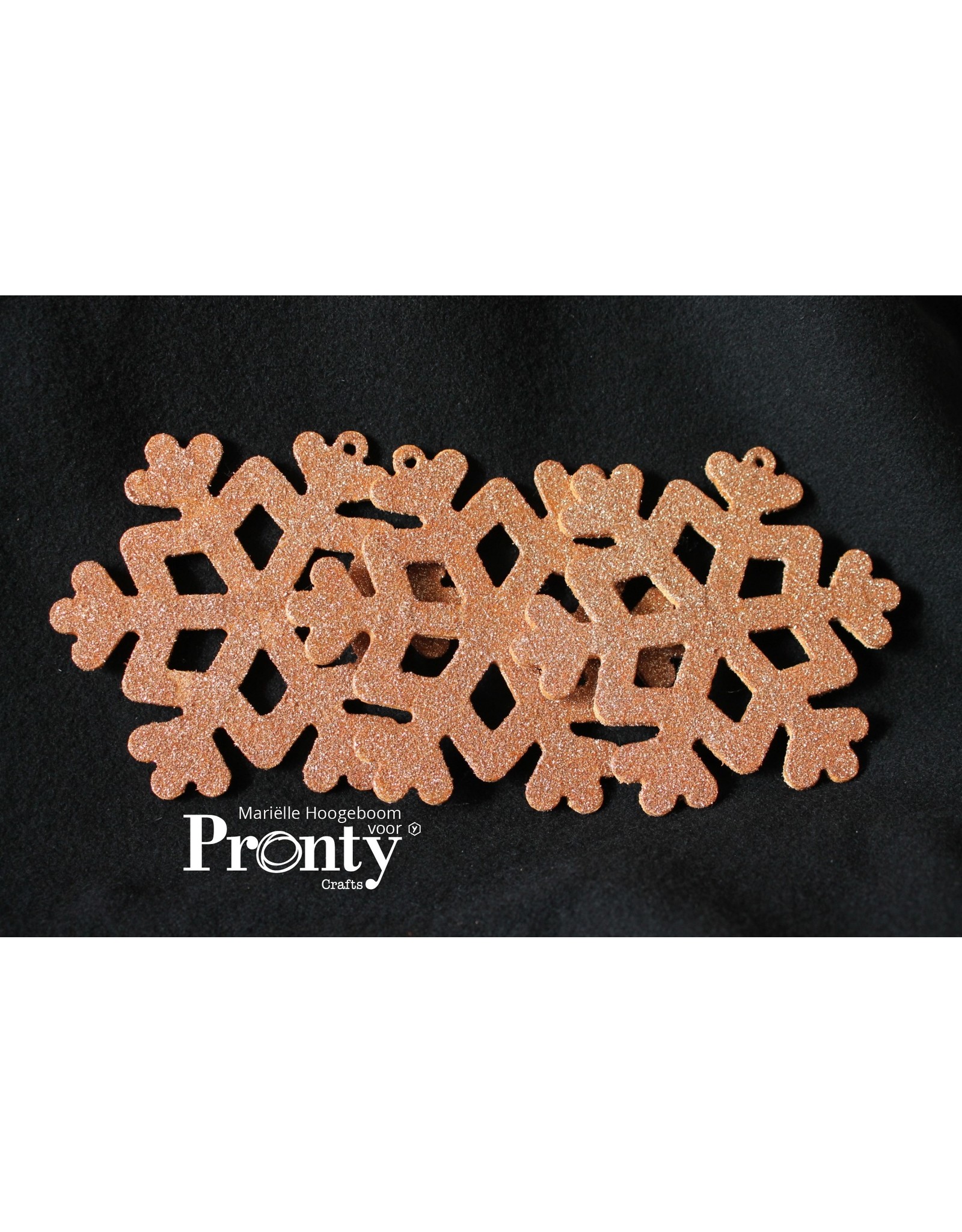 Pronty Crafts MDF Snowflakes 10-pack