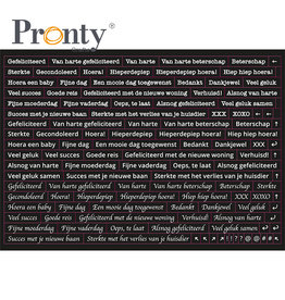 Pronty Crafts Stickers A5 Quote black