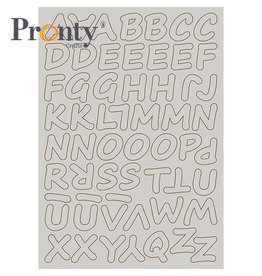 Pronty Crafts Chipboard A5 Alphabet