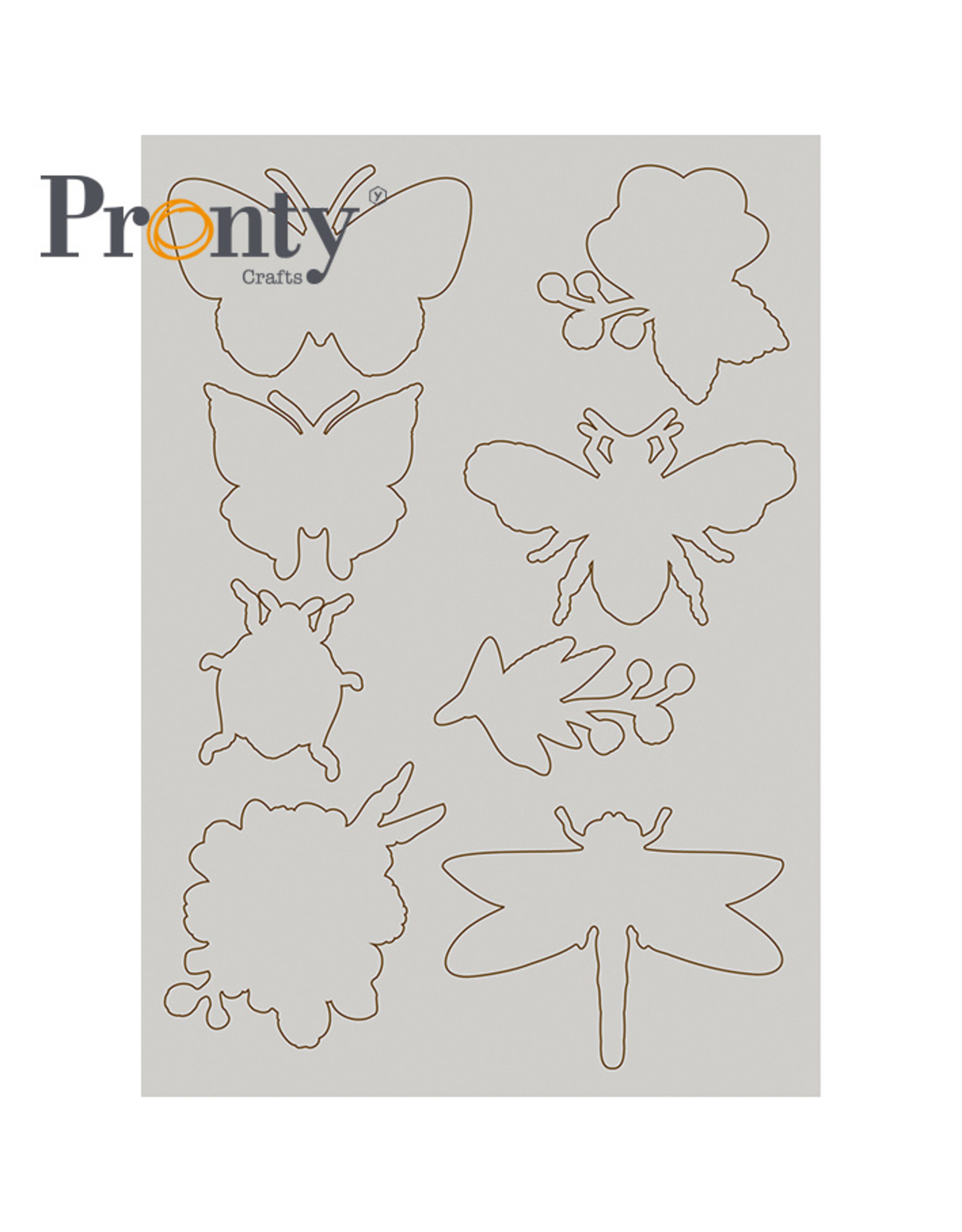 Pronty Crafts Chipboard A5 Insects