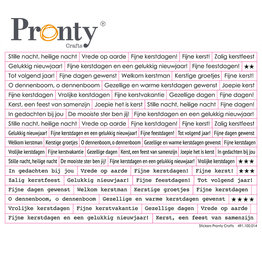 Pronty Crafts Pronty Stickers A5 Kerst tekst