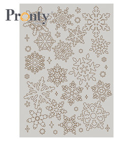 Pronty Crafts Grey Chipboard Snowflakes A5