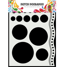 Dutch Doobadoo DDBD Mask Art A5 Doodle circles and border