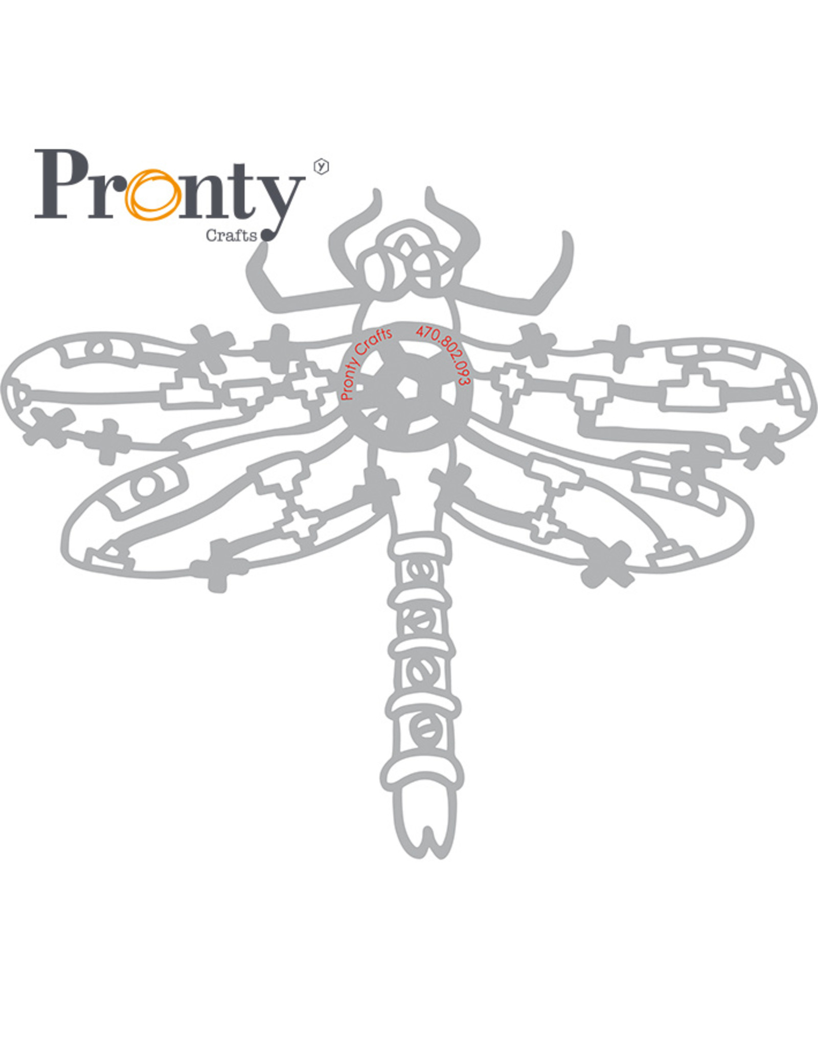 Pronty Crafts Stencil Steampunk Dragonfly A5