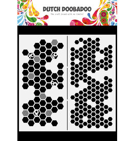 Dutch Doobadoo DDBD Mask Art Slimline Honeycomb 21x21cm