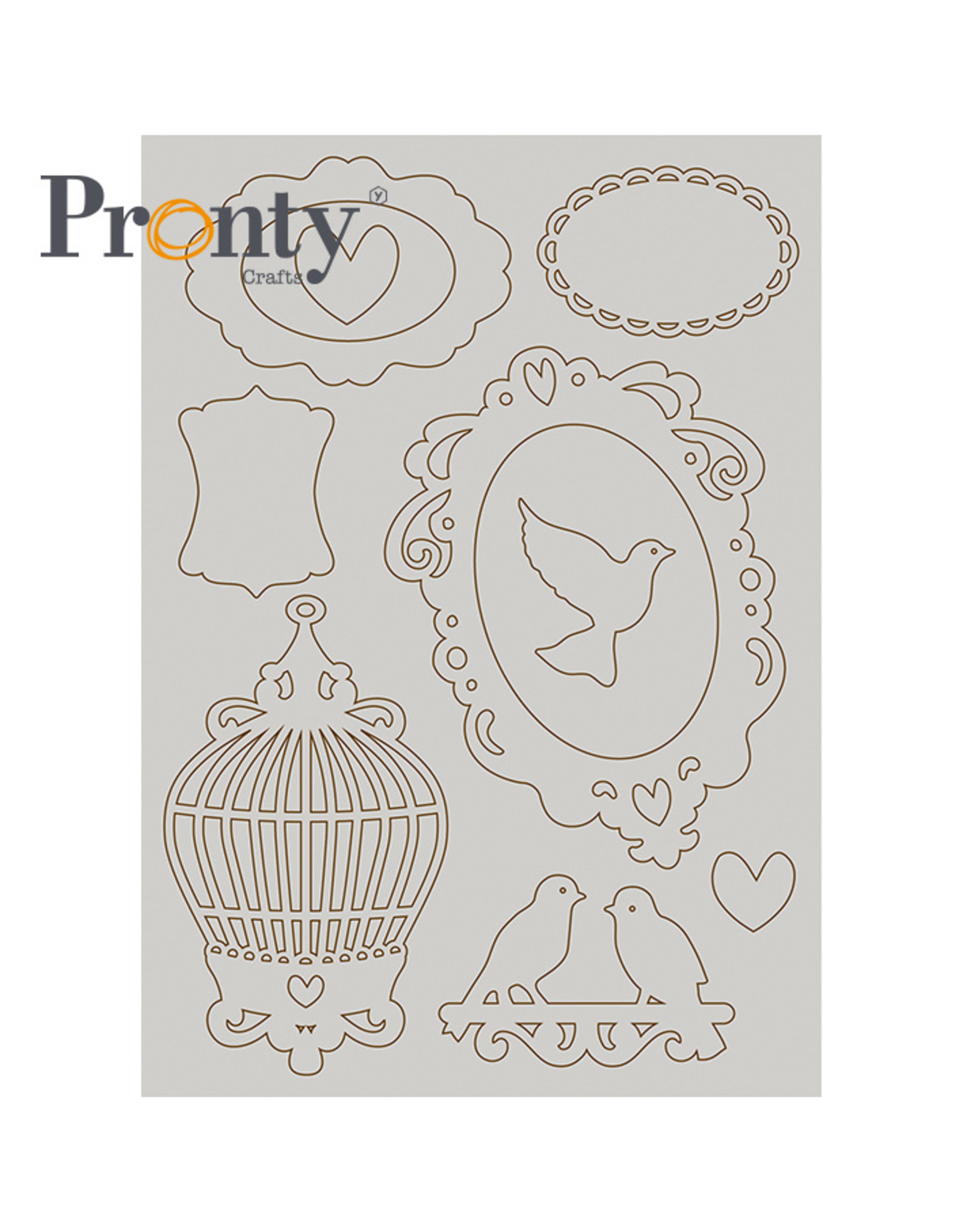 Pronty Crafts Pronty Crafts Vintage chipboard A5