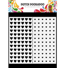 Dutch Doobadoo DDBD Mask Art Slimline Hearts 21x21cm