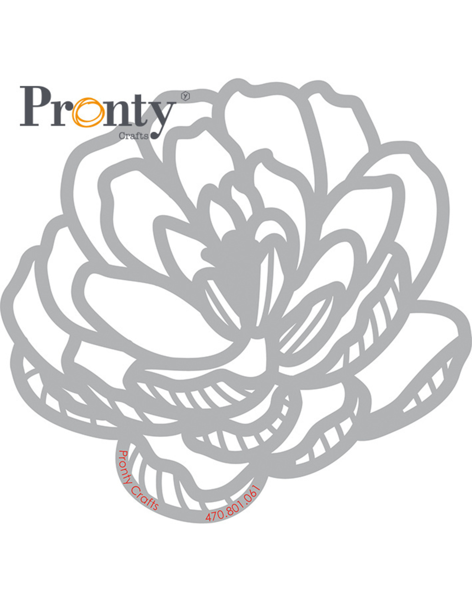 Pronty Crafts Mask stencil Flower 15x15