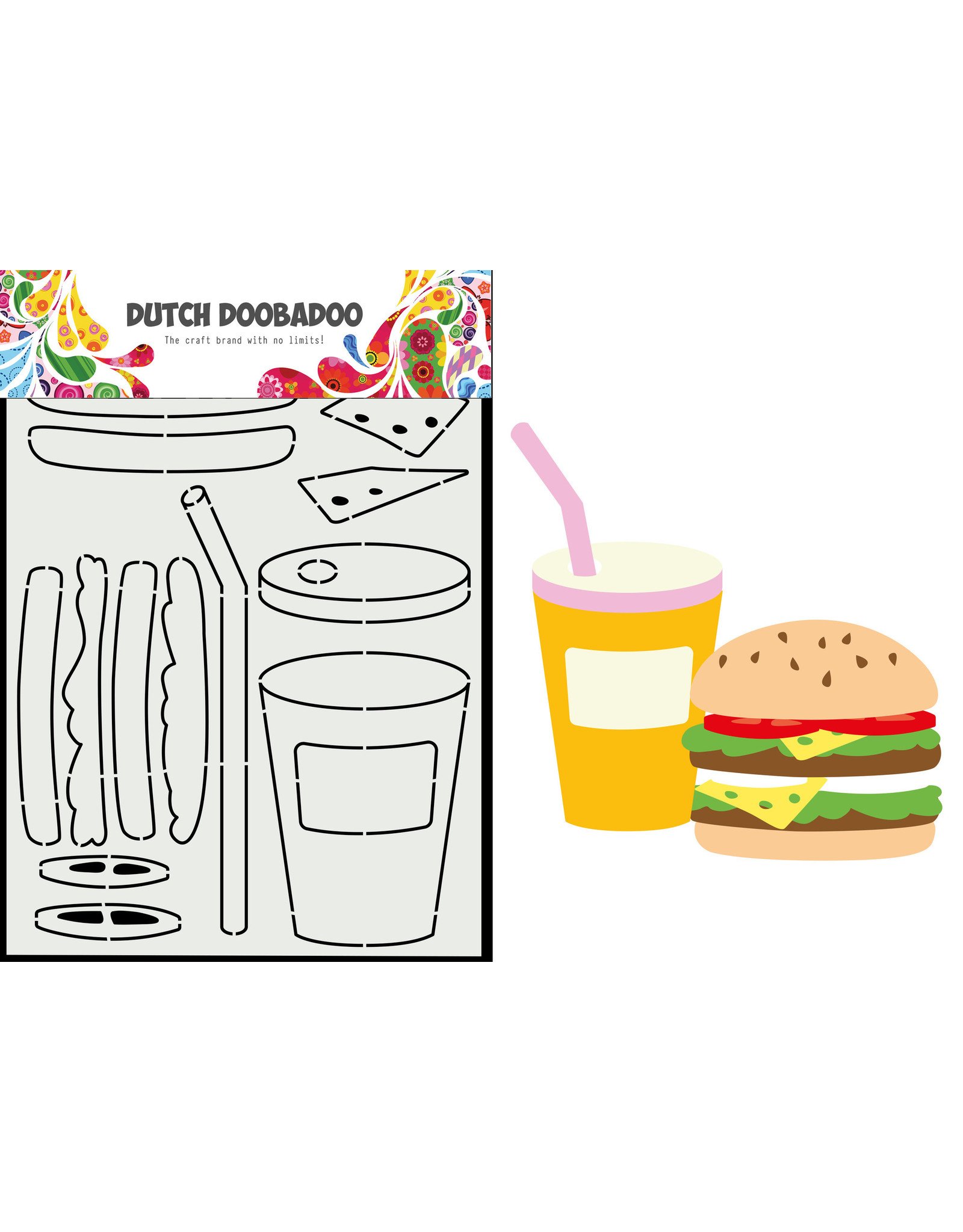 Dutch Doobadoo DDBD Card Art Hamburger A5