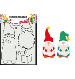 Dutch Doobadoo DDBD Card Art Built up Caroling Gnome A5