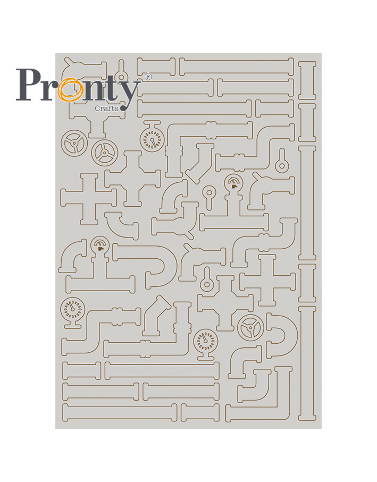 Pronty Crafts Pronty Crafts Chipboard Pipes A4
