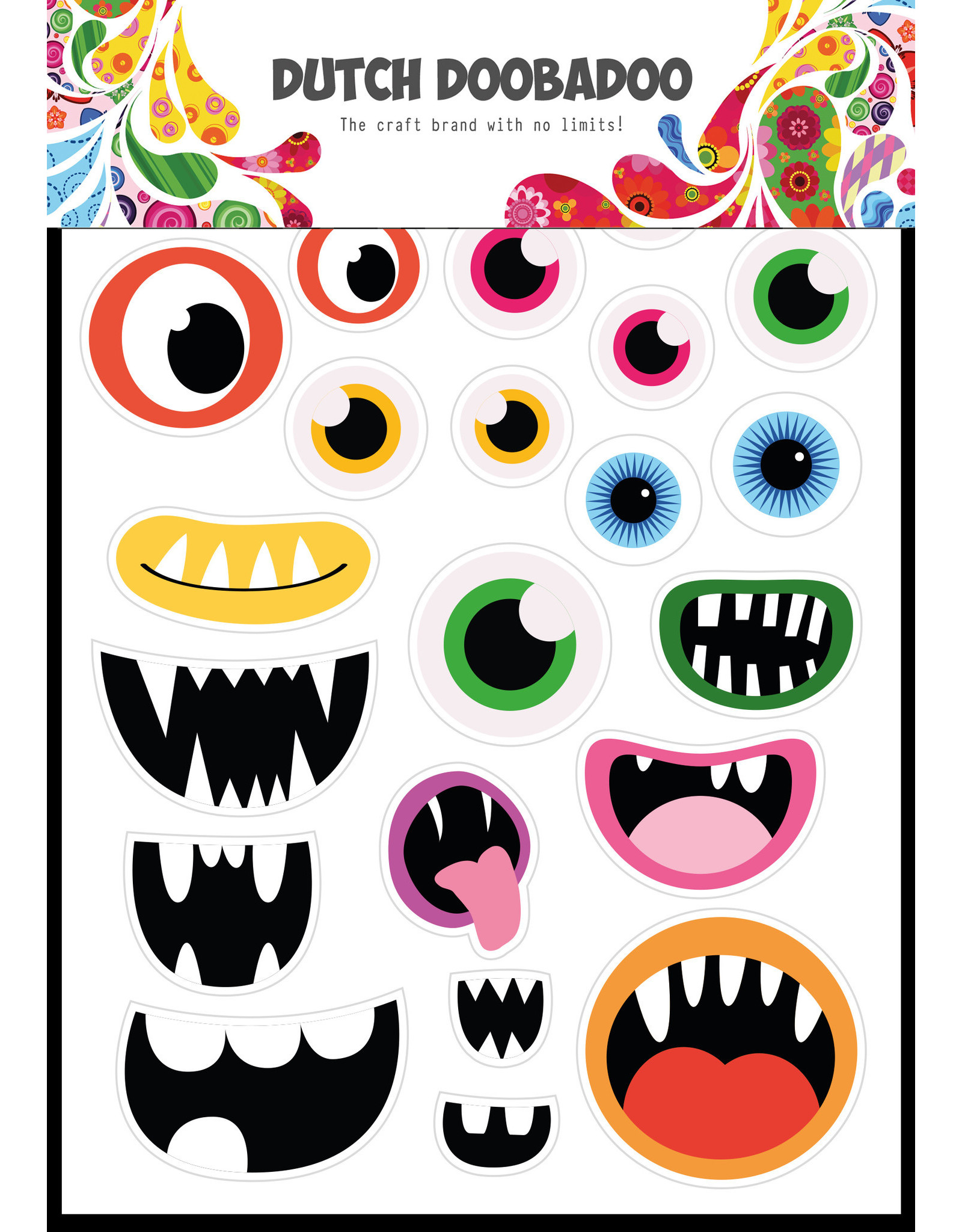 Dutch Doobadoo DDBD Dutch Sticker Art A5 Monster