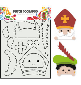 Dutch Doobadoo DDBD Card Art Built up Gluur Sint & Piet