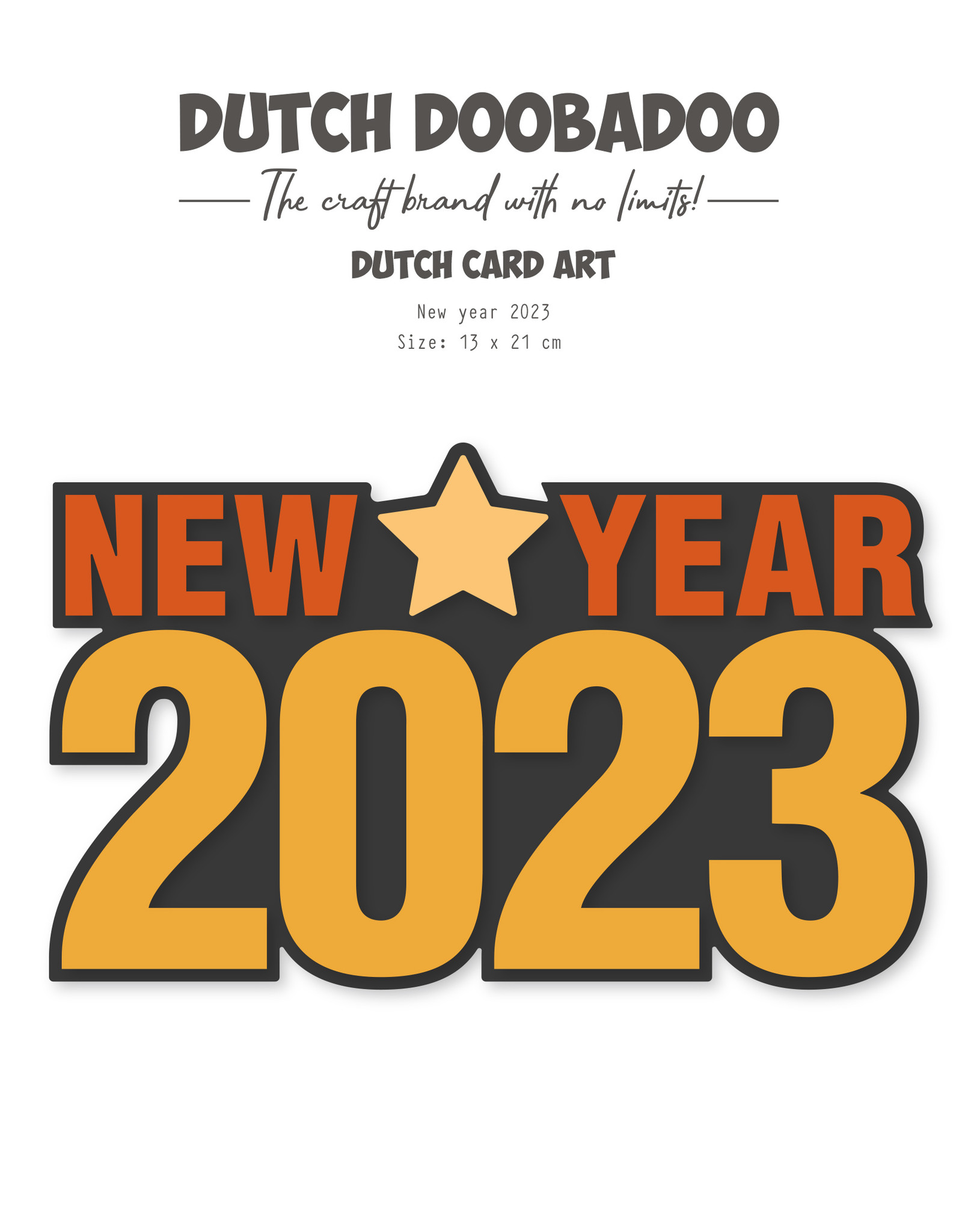 Dutch Doobadoo DDBD Card Art Nwe Year 2023 A5