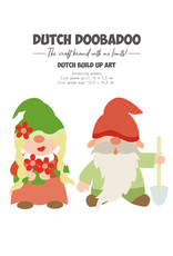 Dutch Doobadoo DDBD Card Art Built up gardening Gnome A5