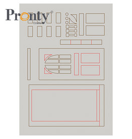 Pronty Crafts Pronty Crafts Chipboard Doors A5