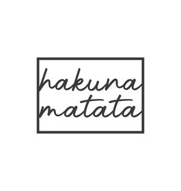 By WOOM |  FRAMED  |   Hakuna Matata  |  A4