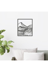 By WOOM   |  FRAMED  |   Lined mountains  |  29 x 32 cm