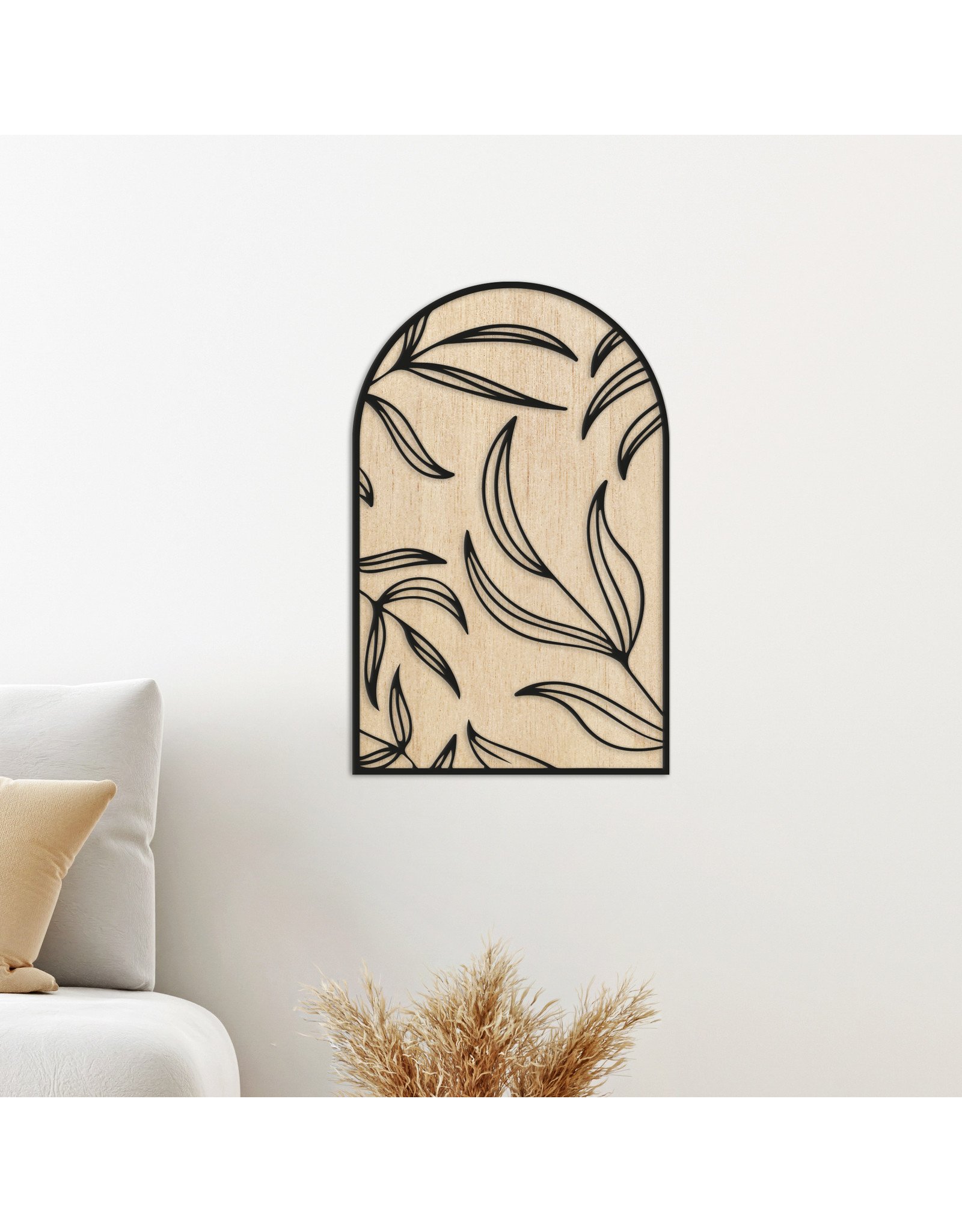 By WOOM   |  FRAMED  |   Leaves bow  |  27 x 42 cm