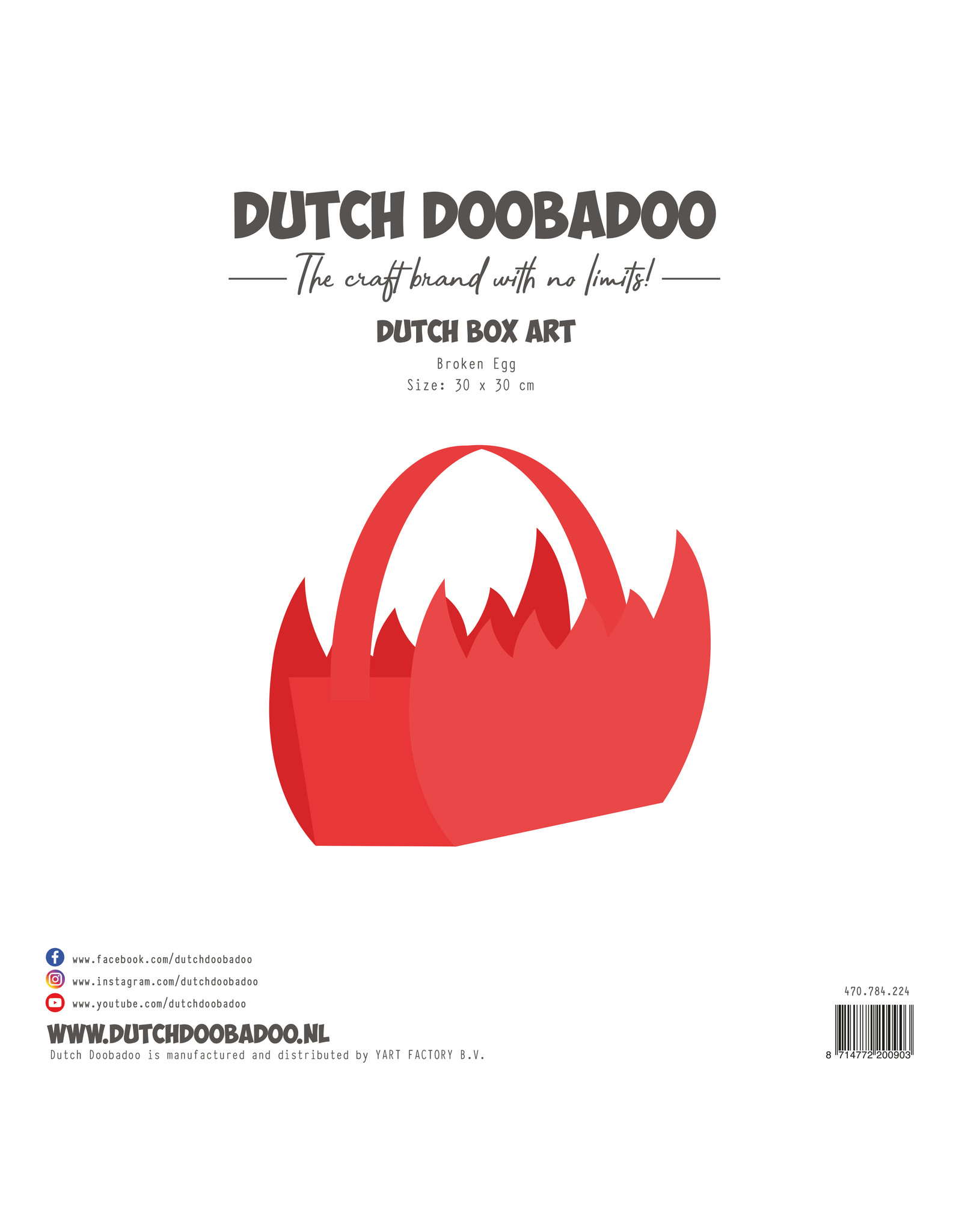 Dutch Doobadoo DDBD Box Art Broken Egg (30 x 30 cm)