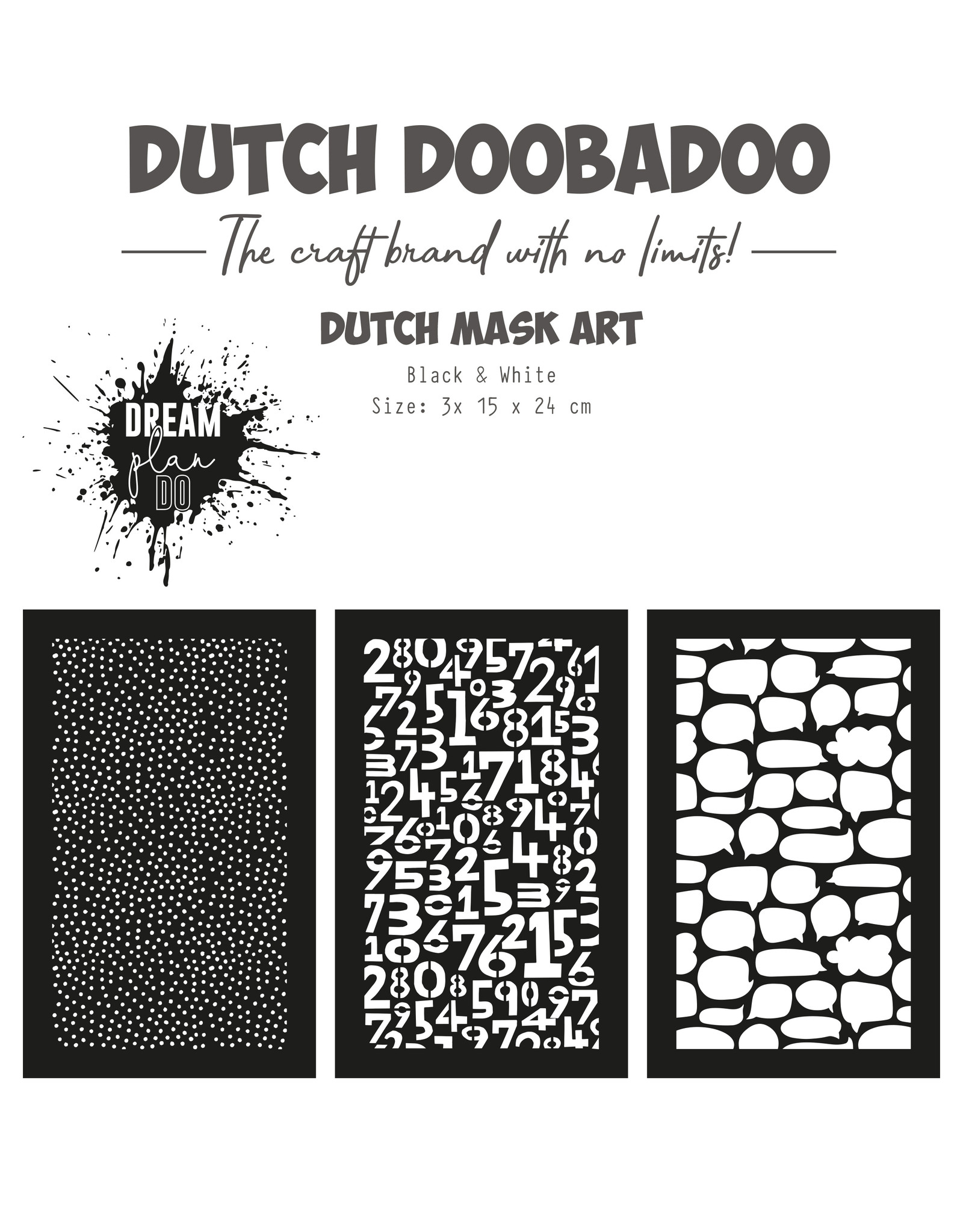 Dutch Doobadoo DDBD Planner set stencils 3 pcs