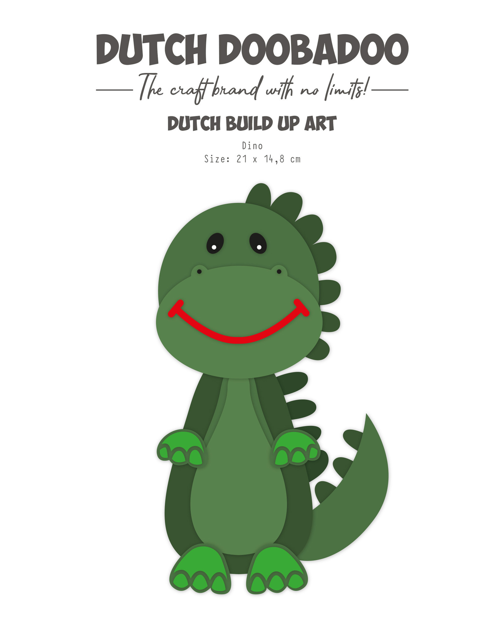 Dutch Doobadoo DDBD Card Art Build up Dino A5