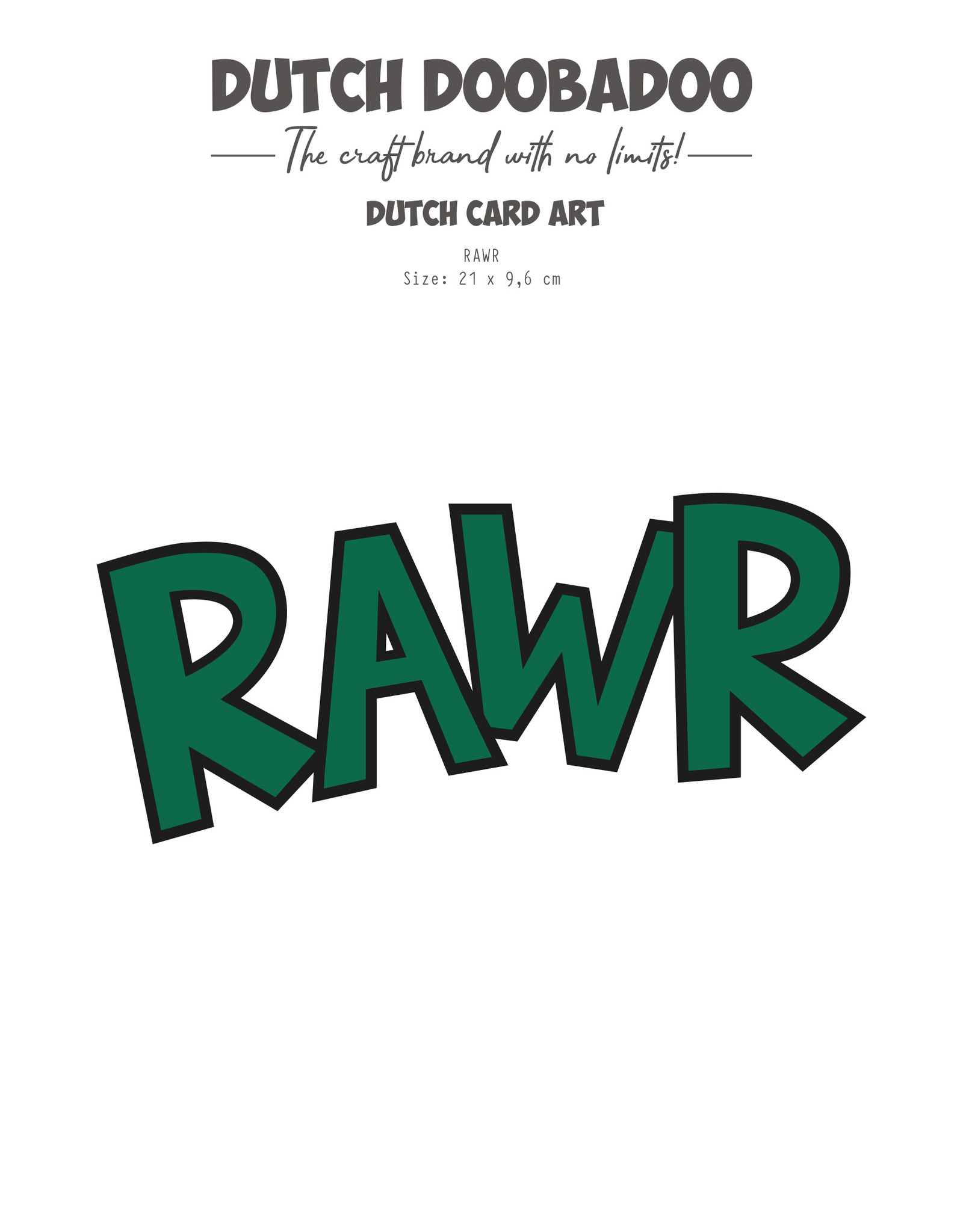 Dutch Doobadoo DDBD Card-Art RAWR A5