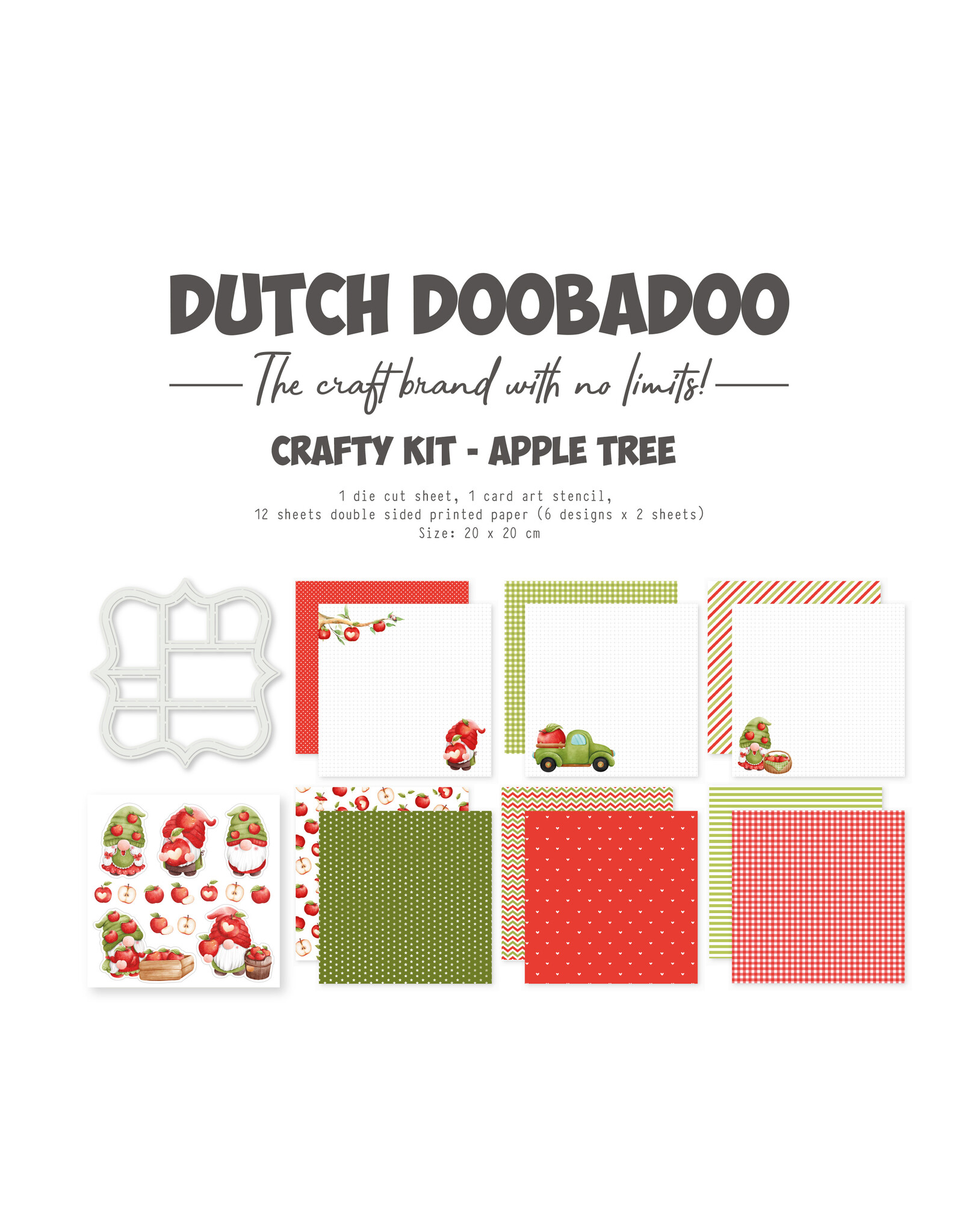 Dutch Doobadoo DDBD Crafty Kit Apple tree 20x20cm