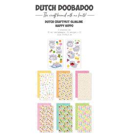 Dutch Doobadoo DDBD CraftyKit Slimline Happy Hippo