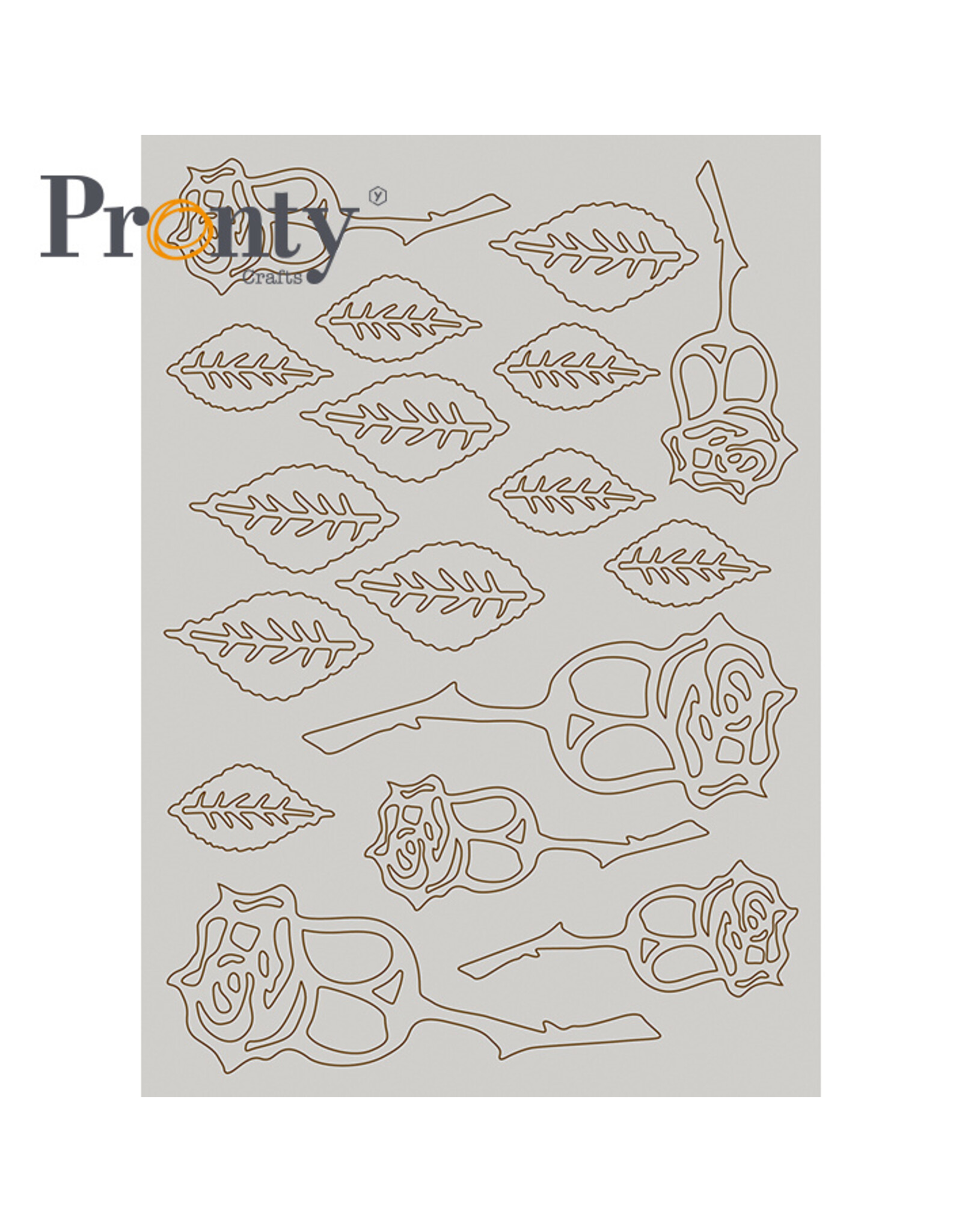 Pronty Crafts Pronty Crafts Chipboard Roses A5