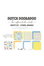 Dutch Doobadoo DDBD Crafty Kit Stoere jongens 20x20cm