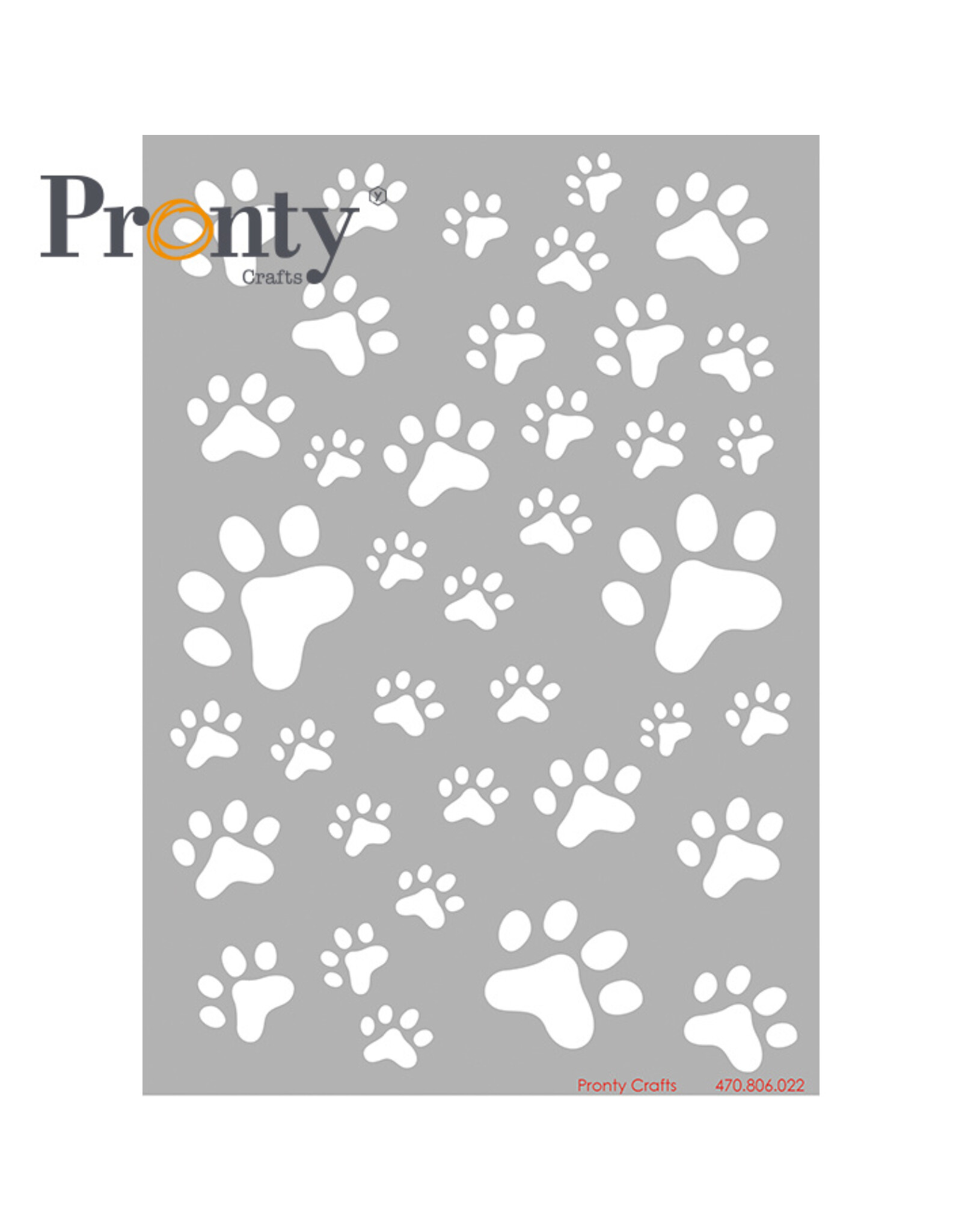 Pronty Crafts Stencil Purrrfect paws A5