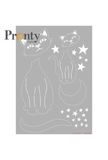 Pronty Crafts Stencil purrrfect mask A4