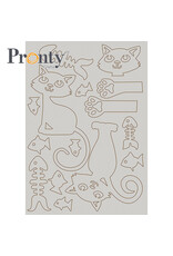 Pronty Crafts Pronty Crafts Chipboard Purrrfect shapes A5