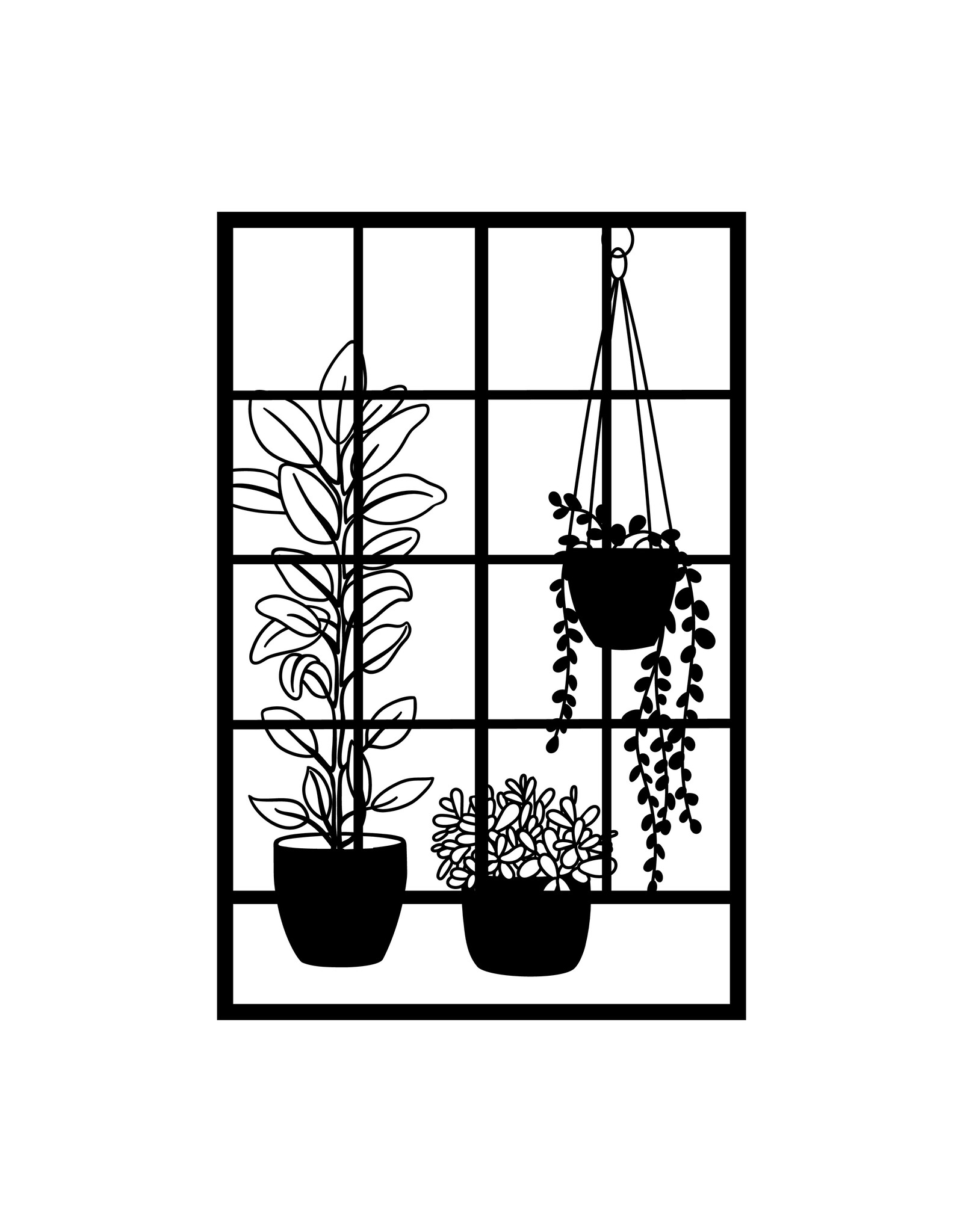 By WOOM   |  FRAMED  |  Plant Window  |  A3